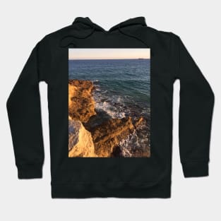 Blue beach waves Hoodie